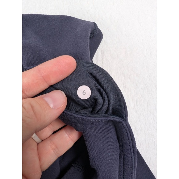 Lululemon Crop 21" Leggings Womens sz 6 Navy Blue Athletic Performance - Picture 6 of 8